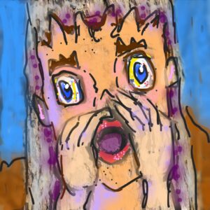 Rufer, gemalt