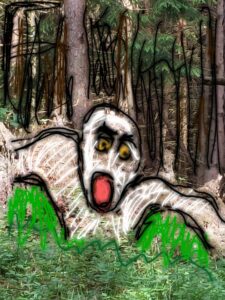 Mumie - bemaltes Foto