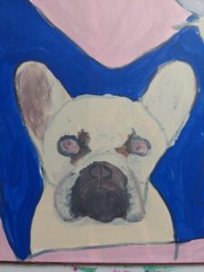 gemalter Bully in Arbeit