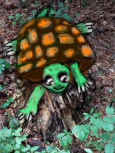 Schildkröte, gemalt