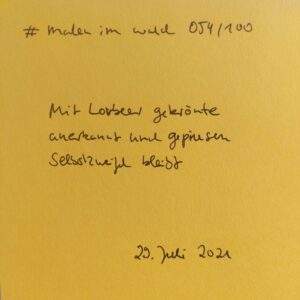 handgeschriebenes Gedicht