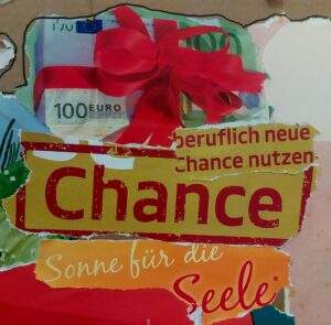 Collage mit Text