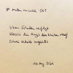 handgeschriebenes Gedicht