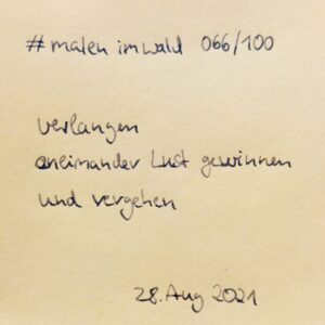 handgeschriebenes Gedicht