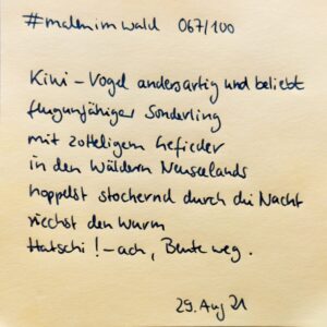 handgeschriebenes Gedicht