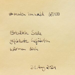 handgeschriebenes Gedicht