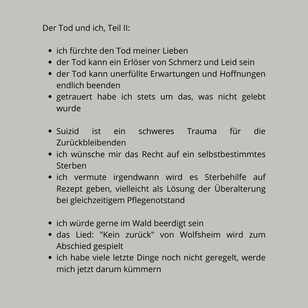 Text: der Tod und ich 2