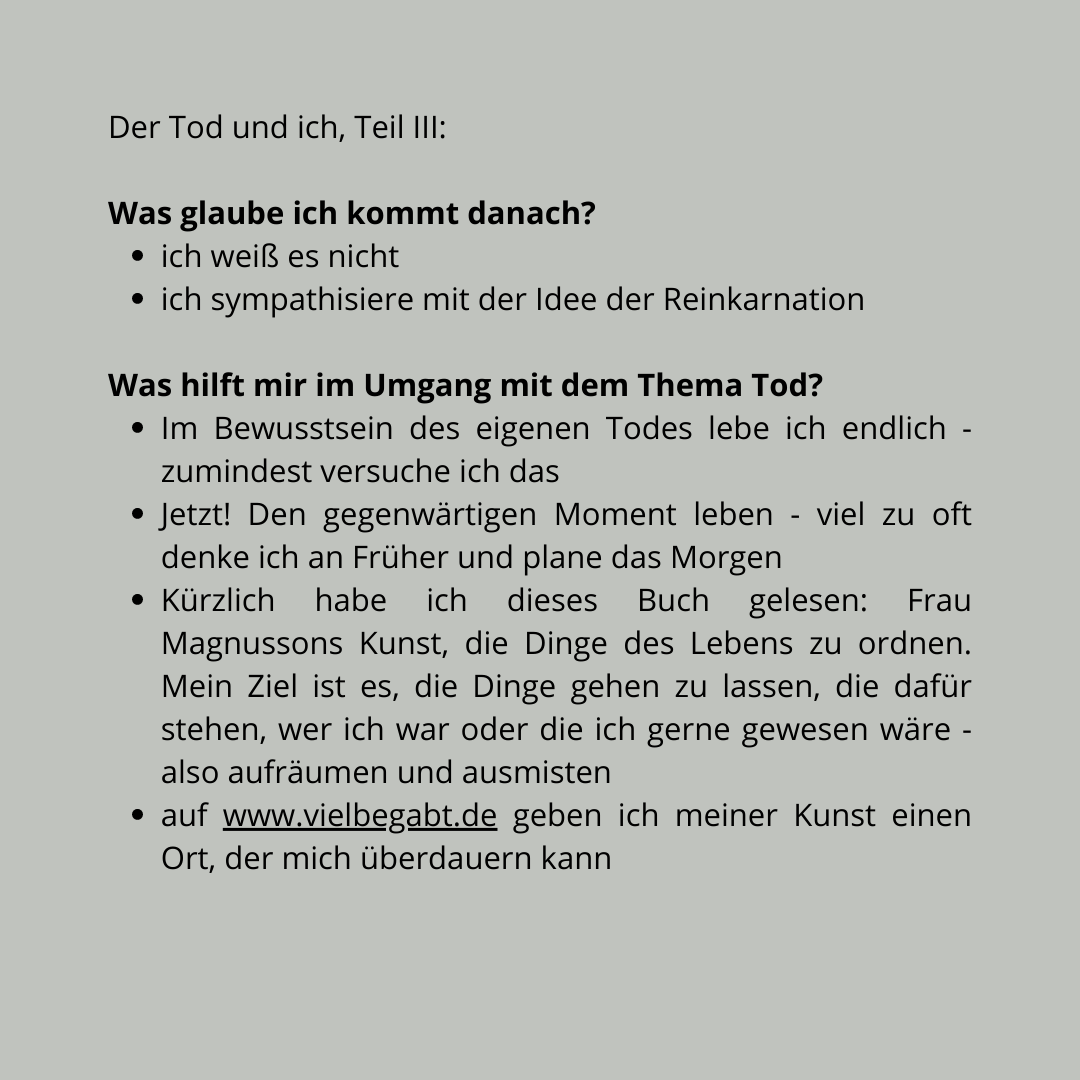Text: der Tod und ich 3